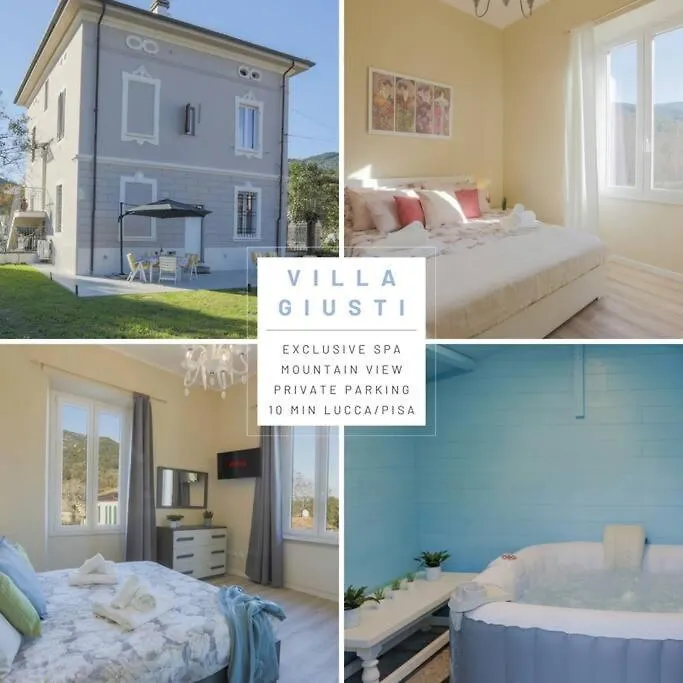*Villa Giusti Liberty Home* Spa Bbq Wifi Parking Lucca Villa